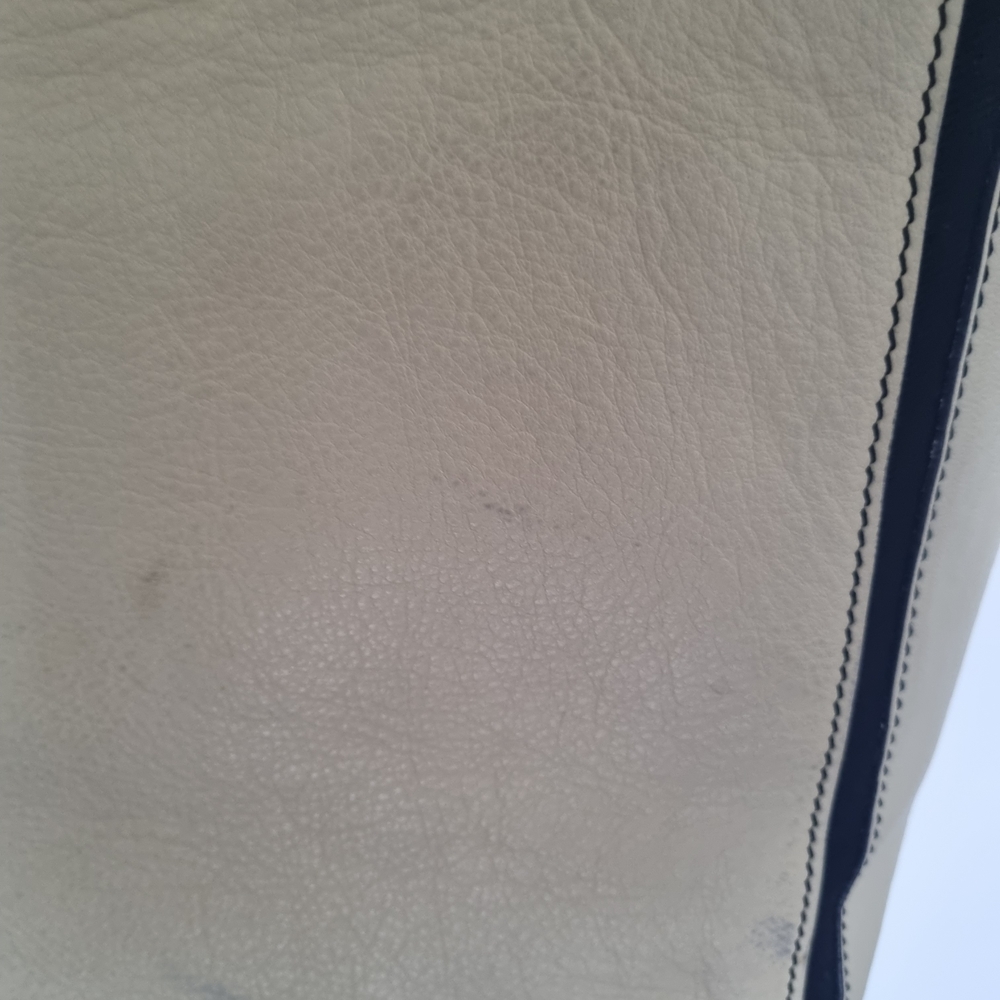 Yves Saint Laurent Black Interior Canvas Tote with Leather Trim - Picture 5 of 8